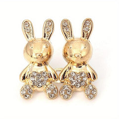 Metal Rabbit Waist Buckle for Jeans Button DIY Clothing Accessory