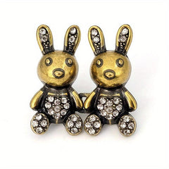 Metal Rabbit Waist Buckle for Jeans Button DIY Clothing Accessory