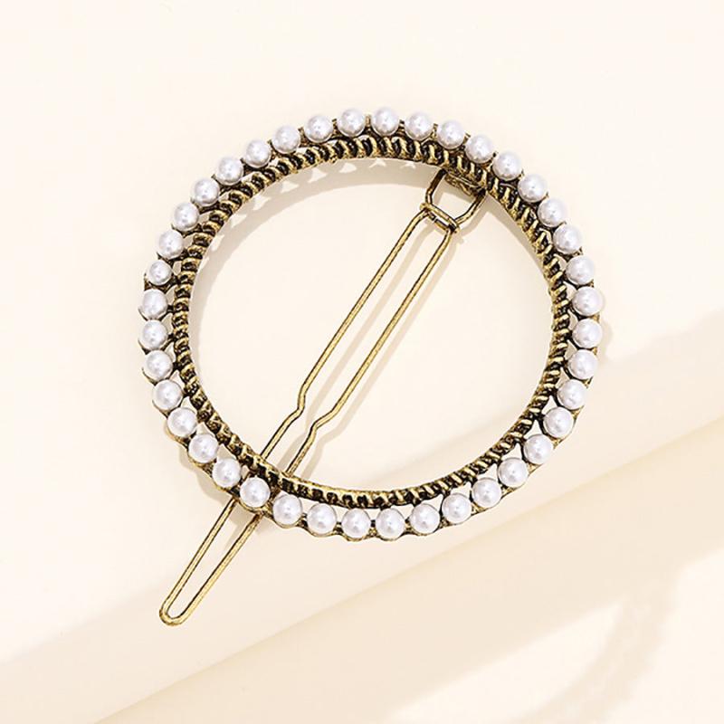 Sparkly Rhinestone Barrettes Princess Costume Pearl Pin Set