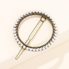 Sparkly Rhinestone Barrettes Princess Costume Pearl Pin Set