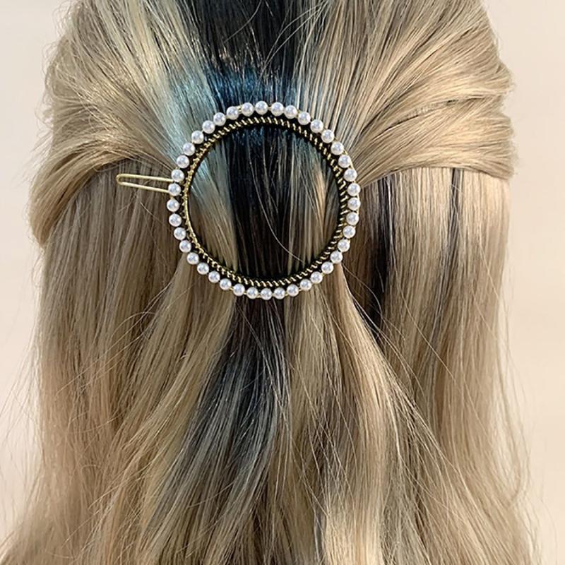 Sparkly Rhinestone Barrettes Princess Costume Pearl Pin Set