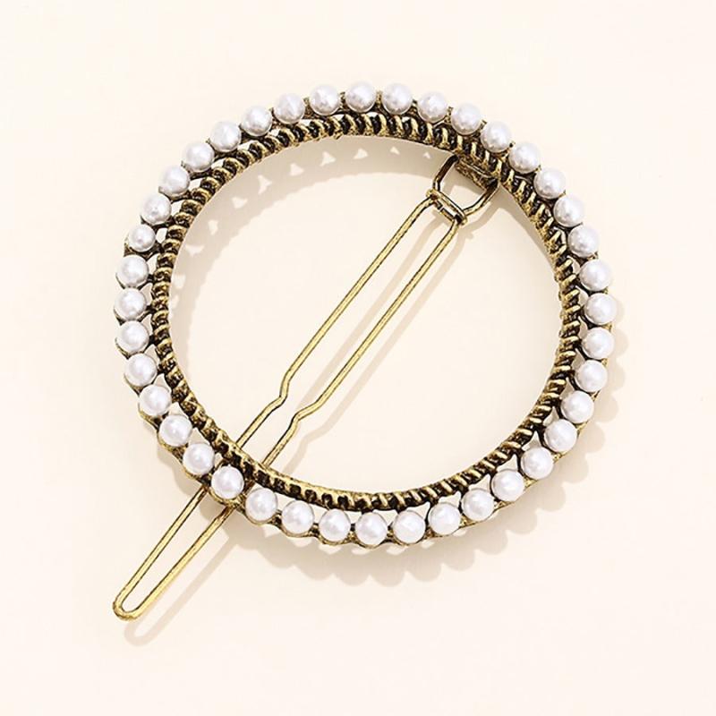 Sparkly Rhinestone Barrettes Princess Costume Pearl Pin Set