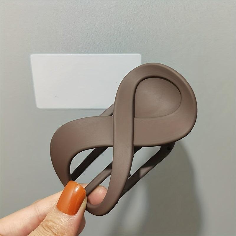 4pcs Solid Matte Banana Hair Claw Non Slip Hair Accessory