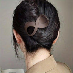 4pcs Solid Matte Banana Hair Claw Non Slip Hair Accessory