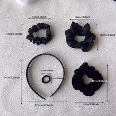 108pcs Hair Accessories Set Velvet Scrunchies Headband Tooth Head Hoop Women