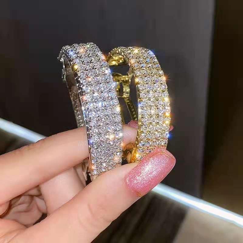 Metal Rhinestone Hair Clips For Women Hair Barrettes Ponytail Clip