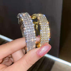 Metal Rhinestone Hair Clips For Women Hair Barrettes Ponytail Clip