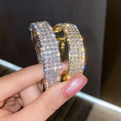 Metal Rhinestone Hair Clips For Women Hair Barrettes Ponytail Clip
