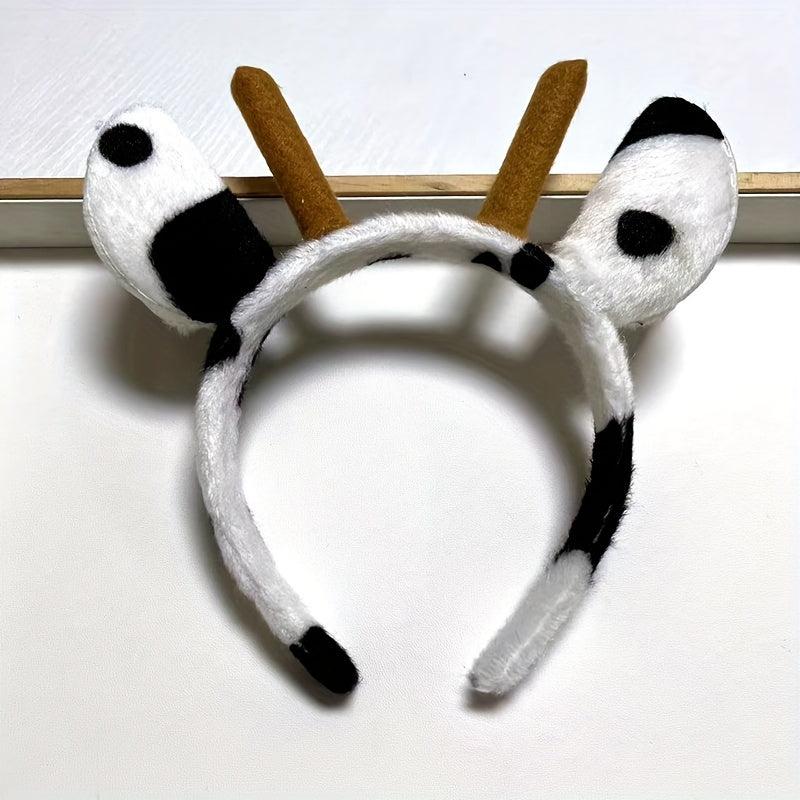 Cow Ears Headband Funny Hairband Wash Face Spa Make Up Head Hoop Hair Accessorie