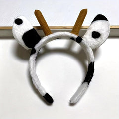 Cow Ears Headband Funny Hairband Wash Face Spa Make Up Head Hoop Hair Accessorie
