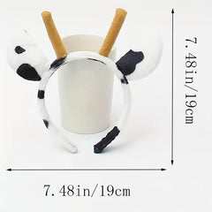 Cow Ears Headband Funny Hairband Wash Face Spa Make Up Head Hoop Hair Accessorie