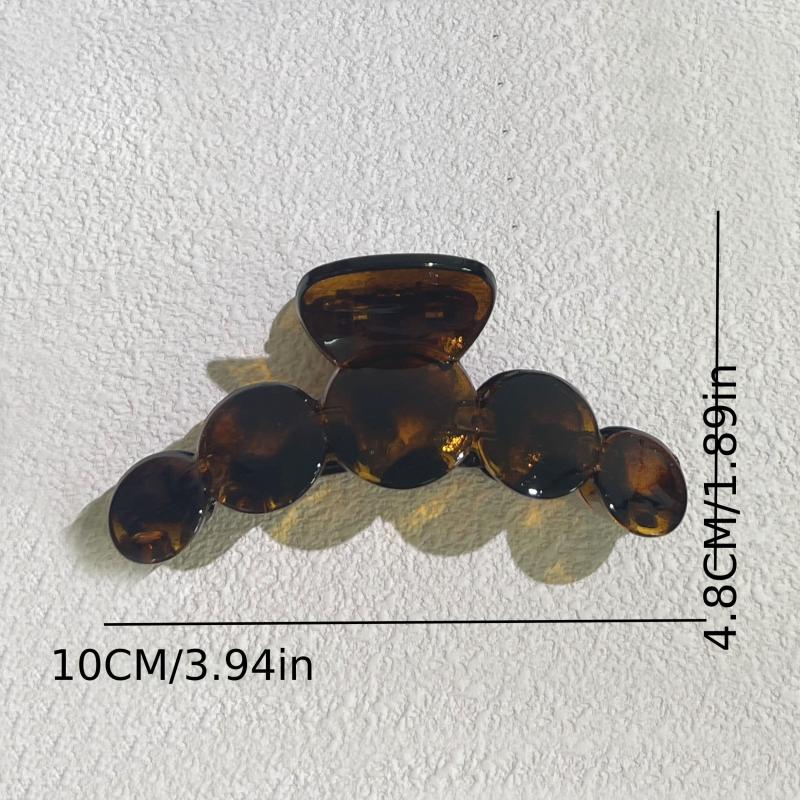 6pcs Large Glossy Hair Claw Clip For Thick Hair