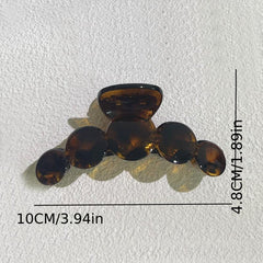 6pcs Large Glossy Hair Claw Clip For Thick Hair
