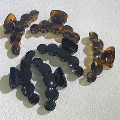 6pcs Large Glossy Hair Claw Clip For Thick Hair