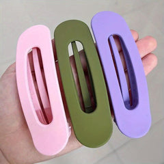 3pcs Colorful Duckbill Hair Clips Acrylic Headwear Strong Hold Hair Accessories