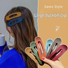 3pcs Colorful Duckbill Hair Clips Acrylic Headwear Strong Hold Hair Accessories