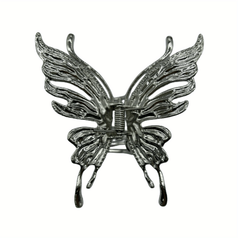 Metal Hair Claw Butterfly Lady Non slip Hollow Shark Claw Thick Hair Accessories