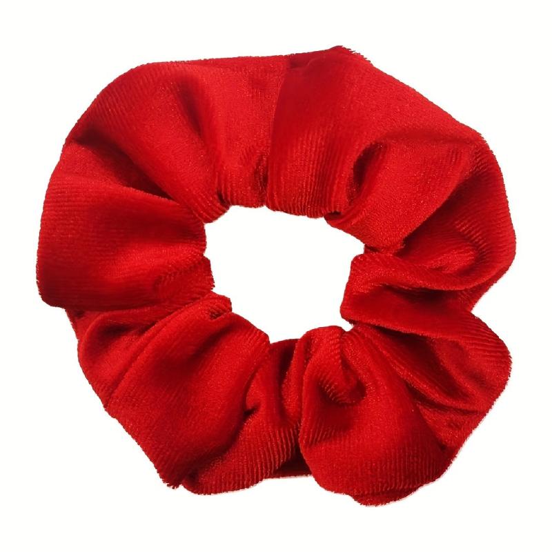 Y2K Women's Velvet Headband Hair Rope Elastic Ponytail Holder