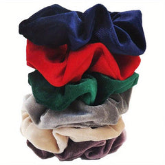 Y2K Women's Velvet Headband Hair Rope Elastic Ponytail Holder