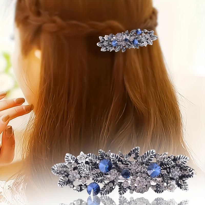 Crystal Rhinestone Hair Clip French Barrette Hair Accessories