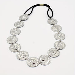 Boho Coin Head Chain Gold Hair Chain Headpieces for Women Girls