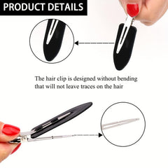 24pcs Duckbill Hair Clips Salon Non Crease Hair Slides Clip