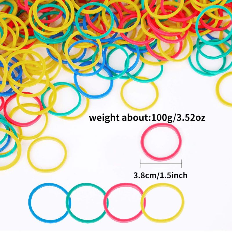 200Pcs High Elastic Hair Tie Ponytail Holder Scunchies Kids Hair Accessories
