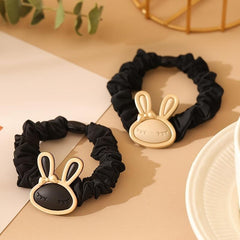 Rabbit Bunny Hair Ties Scrunchie Ponytail Holder for Women Girls