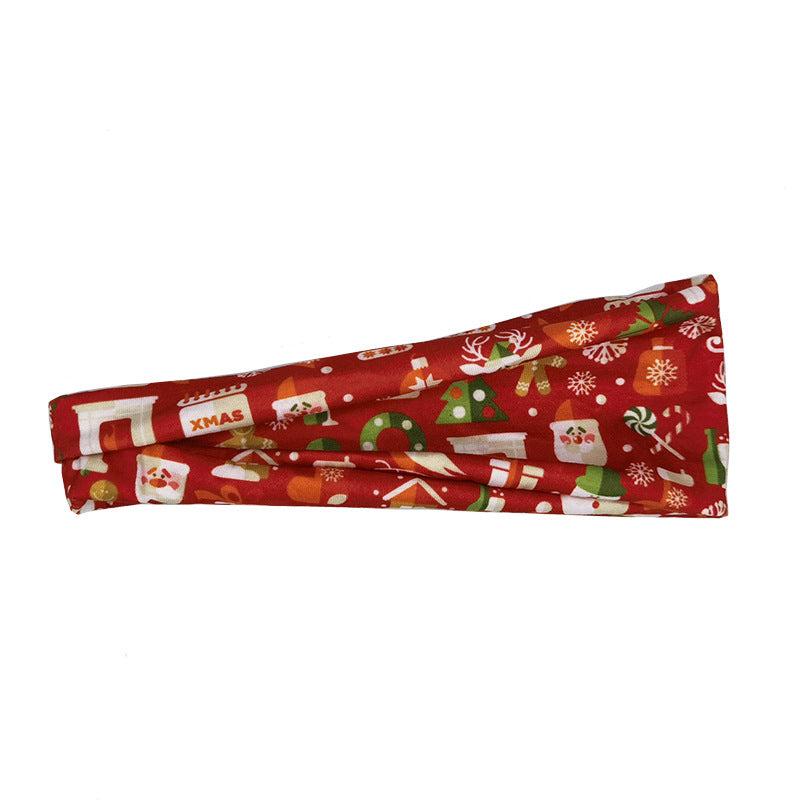 Christmas SweatBand Sports Headband Men's Hairband Fitness