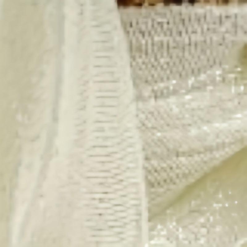 Braided Organza Headband Rhinestone Wide Headdress Hair Band