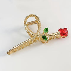 Alloy Rose Hair Claw Strong Hold for Thick Hair Accessories