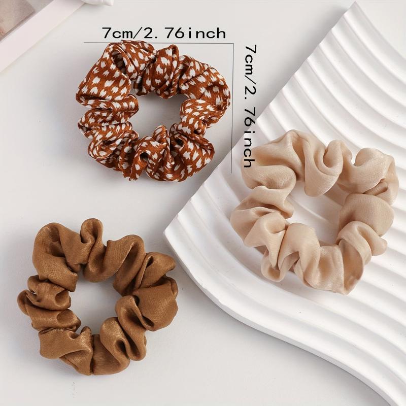 Leopard Pattern Scrunchies Hair Tie Retro Style Hair Rope