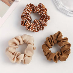 Leopard Pattern Scrunchies Hair Tie Retro Style Hair Rope