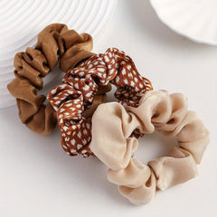 Leopard Pattern Scrunchies Hair Tie Retro Style Hair Rope