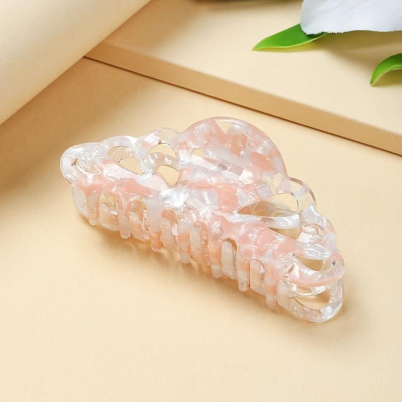 Acetate Claw Clips Tortoise Pink Hair Clips For Women Girls Strong Hold 1pc