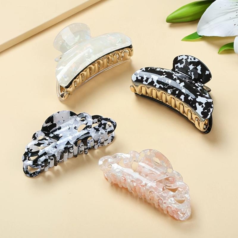 Acetate Claw Clips Tortoise Pink Hair Clips For Women Girls Strong Hold 1pc