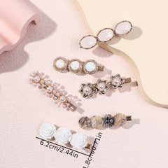 6pcs Hair Clips Non Slip Hair Decoration Girls Vacation Travel Accessory