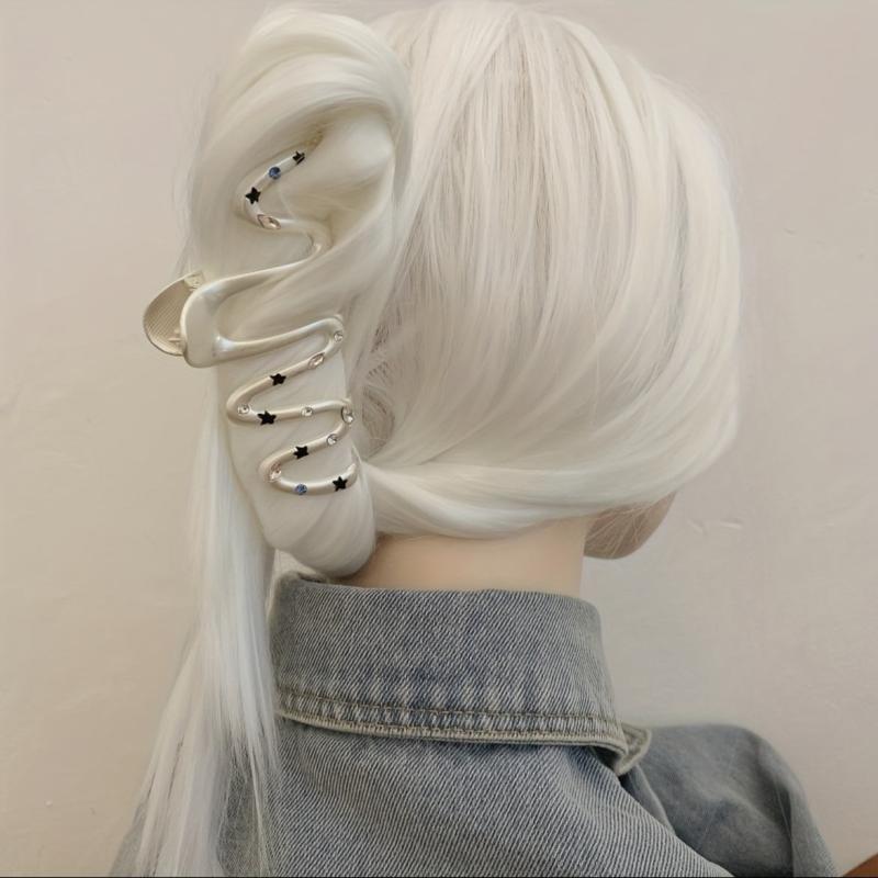 Zirconium Metal Matte Hair Claw Twist Shape Hair Claw Hair Accessories