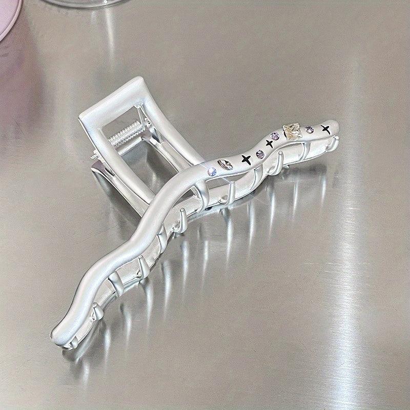 Zirconium Metal Matte Hair Claw Twist Shape Hair Claw Hair Accessories