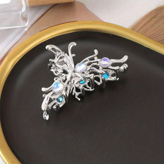 Metal Butterfly Hair Clip Large Shark Claw Headdress
