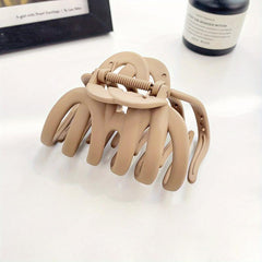Large Frosted Style Hair Claw Solid Shark Claw Hair Accessories For Women