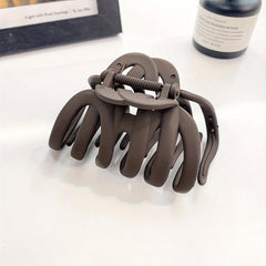 Large Frosted Style Hair Claw Solid Shark Claw Hair Accessories For Women