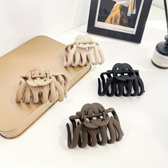 Large Frosted Style Hair Claw Solid Shark Claw Hair Accessories For Women