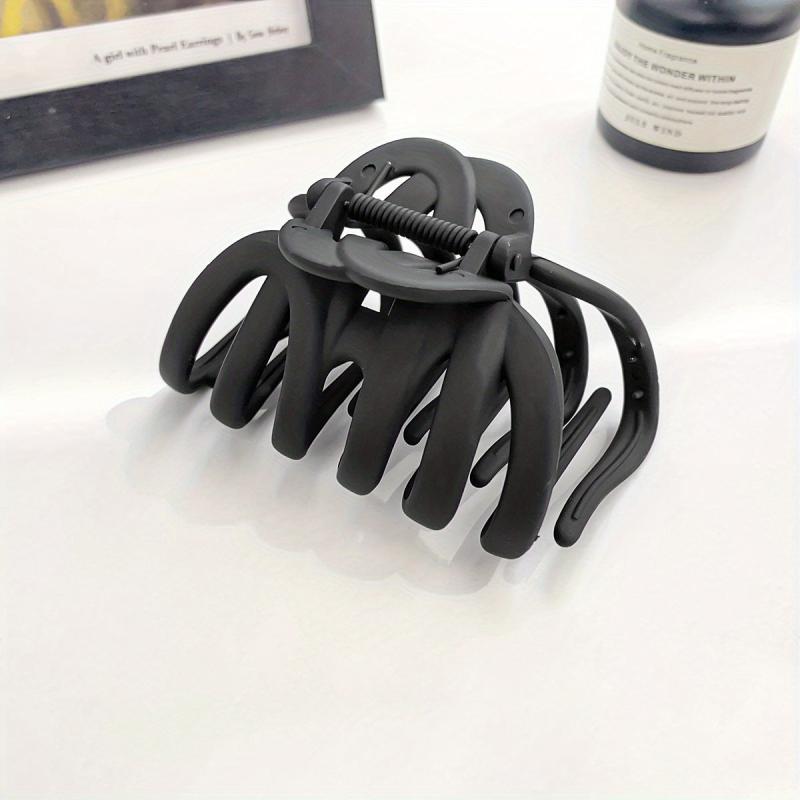 Large Frosted Style Hair Claw Solid Shark Claw Hair Accessories For Women