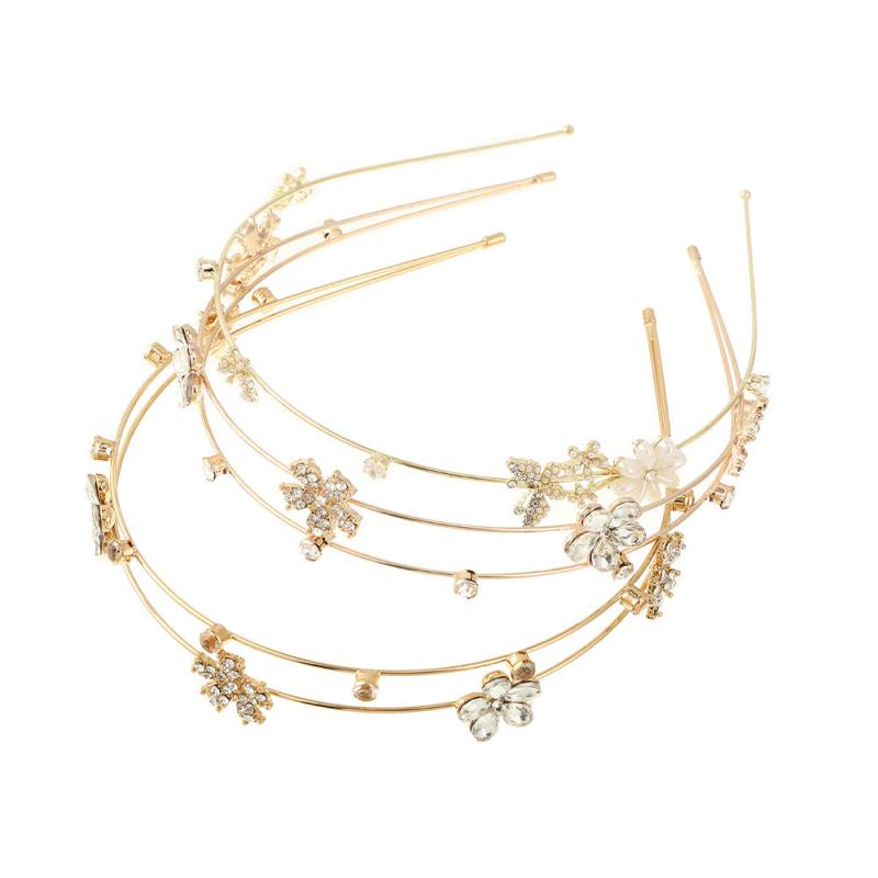 Women's Rhinestone Faux Pearl Headband Wedding Hairband