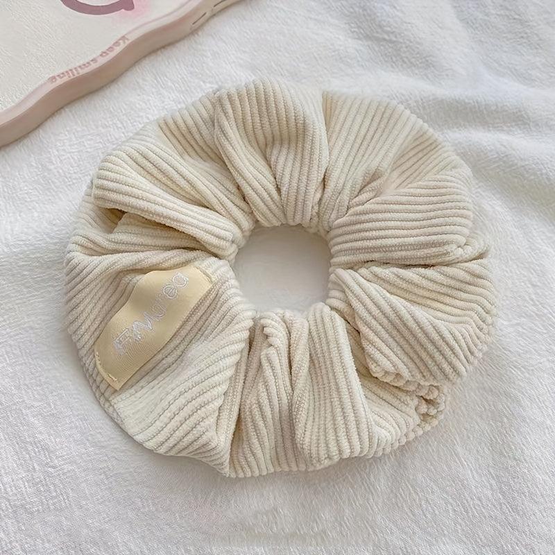 Solid Scrunchie Soft Fabric Hair Tie Ponytail Holder