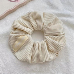 Solid Scrunchie Soft Fabric Hair Tie Ponytail Holder
