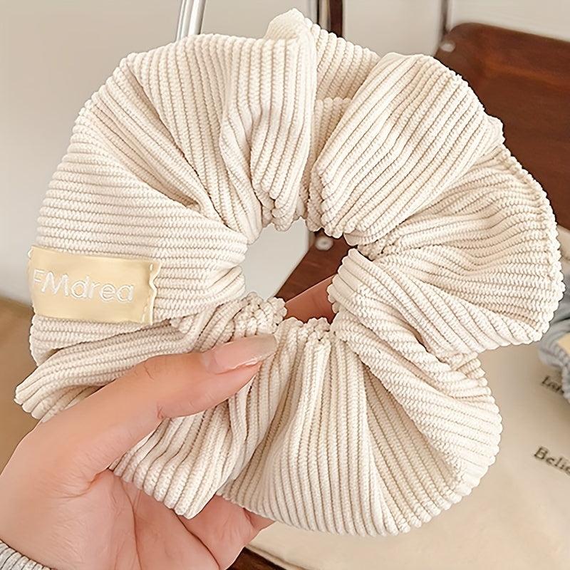 Solid Scrunchie Soft Fabric Hair Tie Ponytail Holder