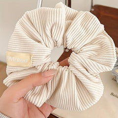 Solid Scrunchie Soft Fabric Hair Tie Ponytail Holder