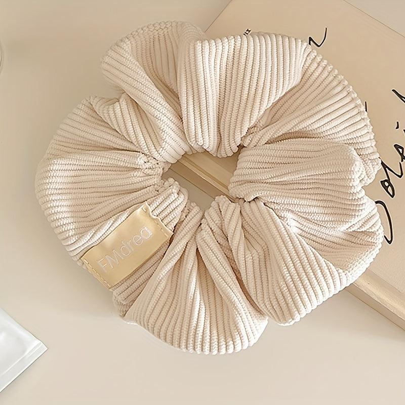 Solid Scrunchie Soft Fabric Hair Tie Ponytail Holder